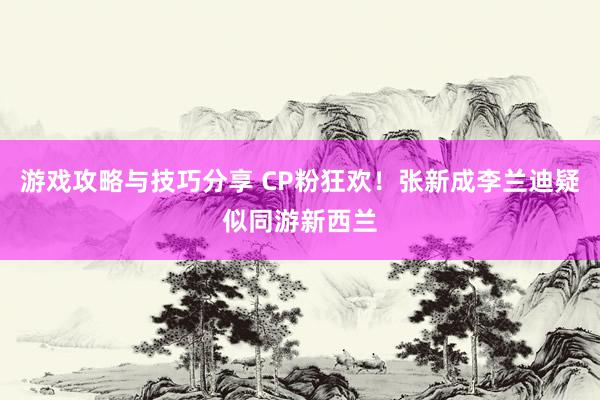 游戏攻略与技巧分享 CP粉狂欢！张新成李兰迪疑似同游新西兰