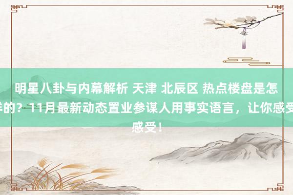 明星八卦与内幕解析 天津 北辰区 热点楼盘是怎样的？11月最新动态置业参谋人用事实语言，让你感受！