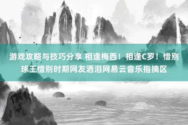 游戏攻略与技巧分享 相逢梅西！相逢C罗！惜别球王惜别时期网友洒泪网易云音乐指摘区