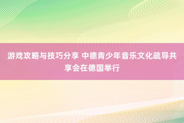 游戏攻略与技巧分享 中德青少年音乐文化疏导共享会在德国举行